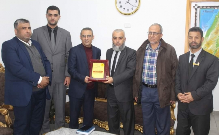 نيابة خانيونس الجزئية تستقبل إدارة شركة توزيع الكهرباء فرع خانيونس