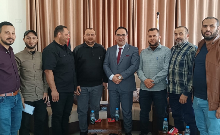 نيابة غزة الجزئية الثالثة تعقد اجتماعاً مع مباحث التموين والمعادن الثمينة