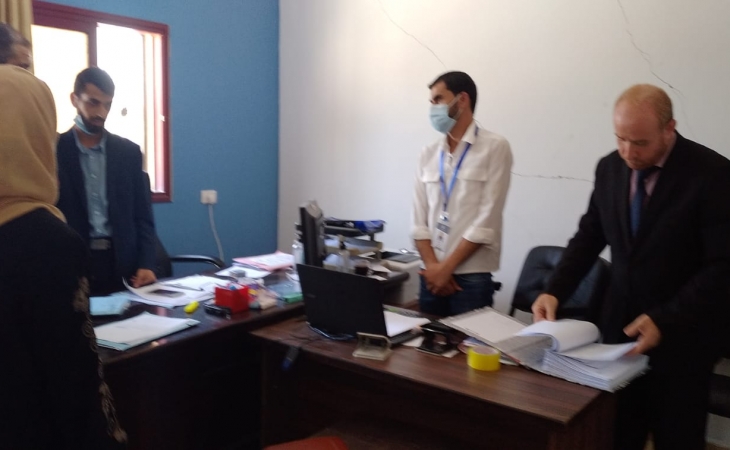 لجنة مسابقة النيابة المتميزة تقيم الأداء بنيابة بسرايا نيابات رفح وخانيونس
