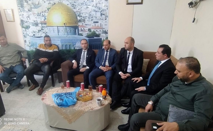 نيابة غزة الجزئية الثانية تُجري زيارة لمدير مباحث محافظة غزة