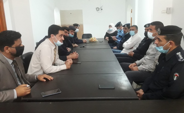 مجمع سرايا نيابة خانيونس تستقبل  محافظ خانيونس ومجلس قيادة الشرطة بالمحافظة
