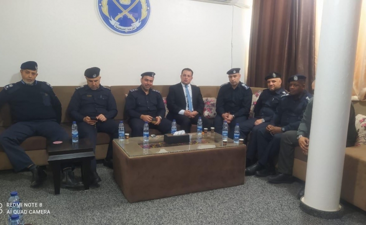 نيابة غزة الجزئية الثانية تُجري زيارة لقائد شرطة غزة