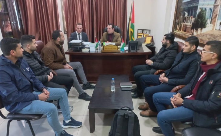 نيابة غزة الجزئية الثانية تجتمع بدائرة الجرائم الإلكترونية