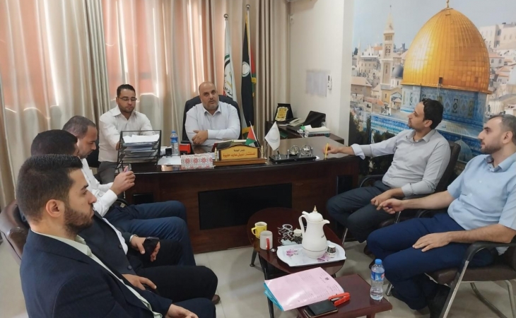 رئيس نيابة غزة الكلية يعقد اجتماعه الشهري بأعضاء النيابة