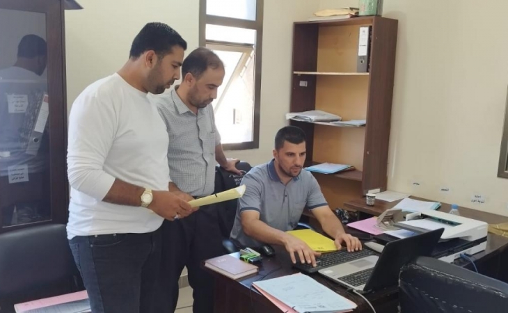 دائرة الأرشيف المركزي في النيابة العامة تُجري جولة تفقدية على كافة النيابات الجزئية في قطاع غزة