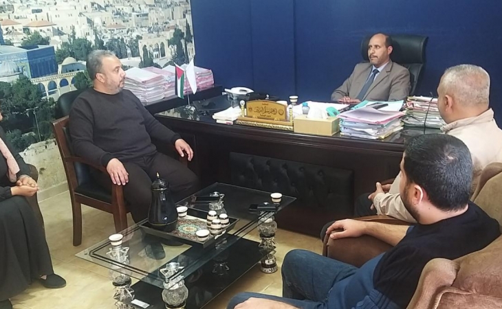 نيابة رفح الكلية تستقبل وفداً من إدارة وزارة الداخلية - الشق المدني في محافظة رفح