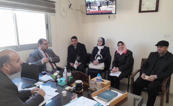 نيابة جرائم الأموال تجتمع مع وفد من نقابة الصيادلة في فلسطين في قطاع غزة
