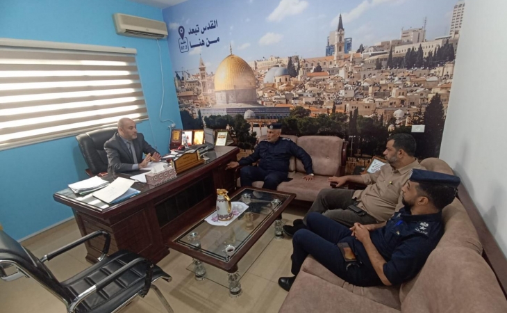 نيابة الوسطى الجزئية تستقبل مدير المحافظة وإدارة المباحث العامة لتعزيز التعاون المشترك