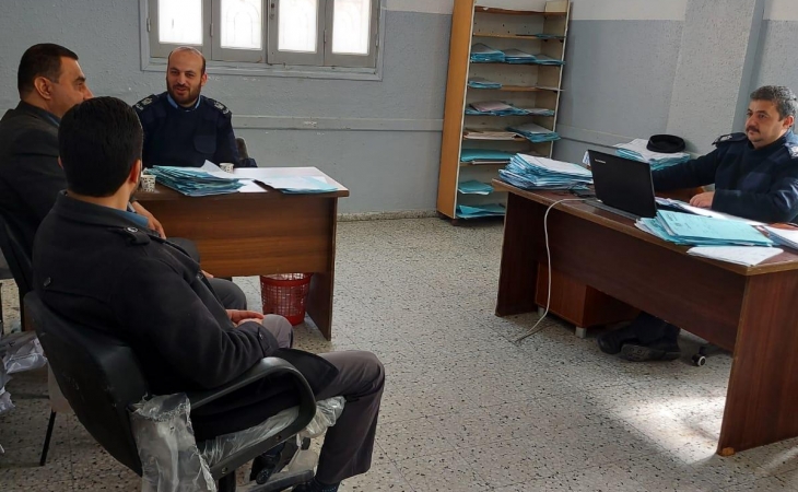  نيابة غزة الجزئية الثالثة تُجري زيارة لدوائر الأرشيف في المراكز الشرطة في محافظة غزة  