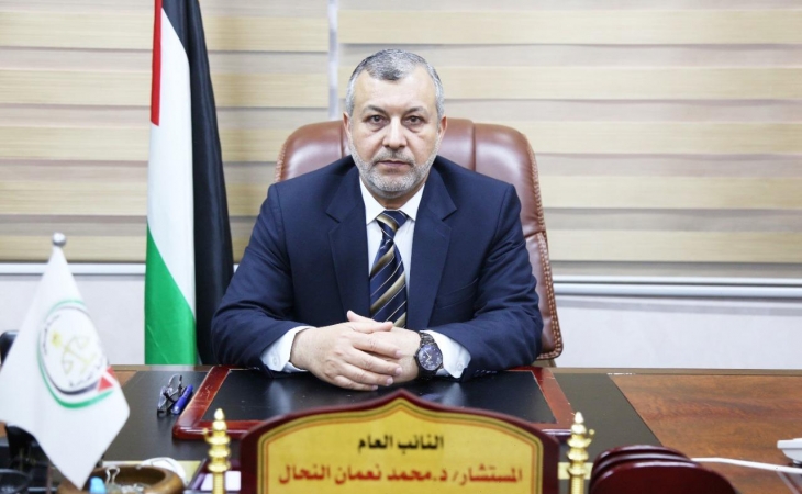 المستشار الدكتور/ محمد نعمان النحال يتسلّم مهامه نائباً عاماً في غزة