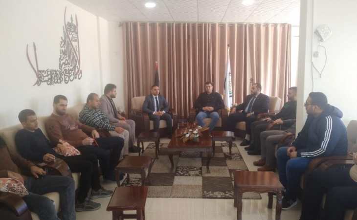 نيابتا غزة الجزئية الأولى والثانية تعقِدان لقاء معايدة مع الإدارة العامة لمكافحة المخدرات - فرع غزة