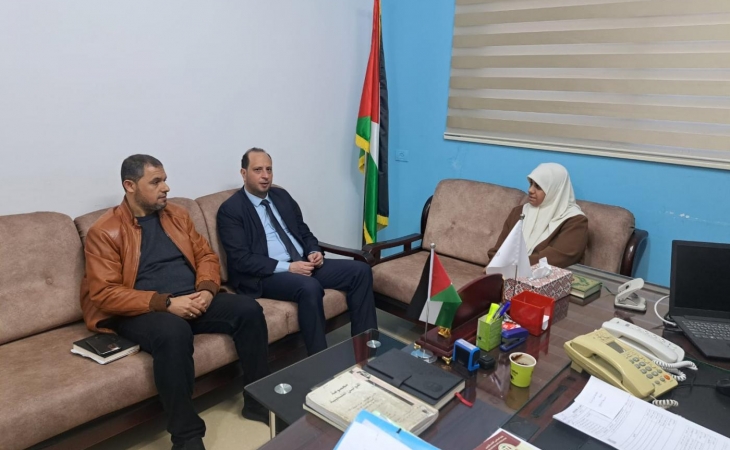 نيابة الوسطى الجزئية تستقبل نائباً من المجلس التشريعي الفلسطيني