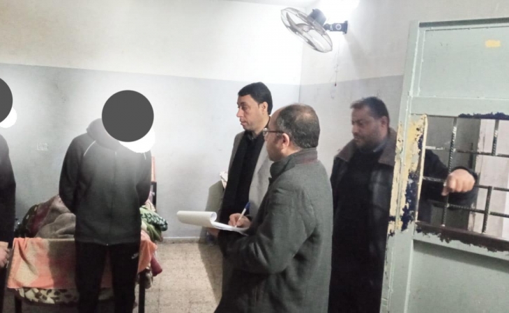 التفتيش القضائي يجري جولة تفتيشية علي نظارات مراكز شرطة المحافظة الوسطى