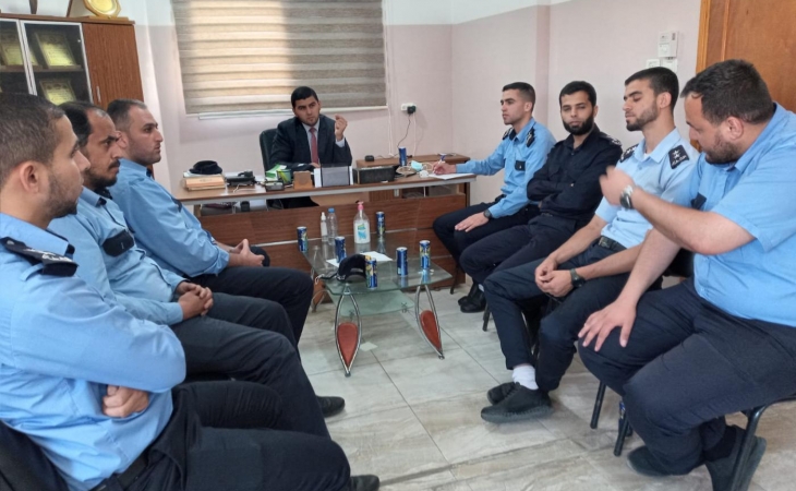 نيابة خانيونس الجزئية  تعقد دورة مهارات وفنون التحقيق الجنائي لمركز شرطة خانيونس