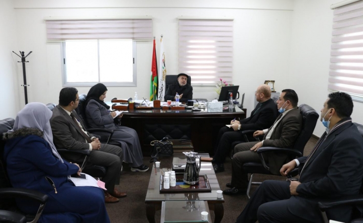  المكتب الفني بالنيابة العامة يناقش خطة النيابة لعام 2022 مع وزارة المالية