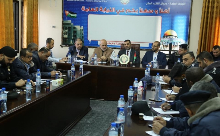 النيابة العامة تستضيف لقاء حوارياً لقيادة الشرطة الفلسطينية لتعزيز حقوق الإنسان ومناهضة التعذيب
