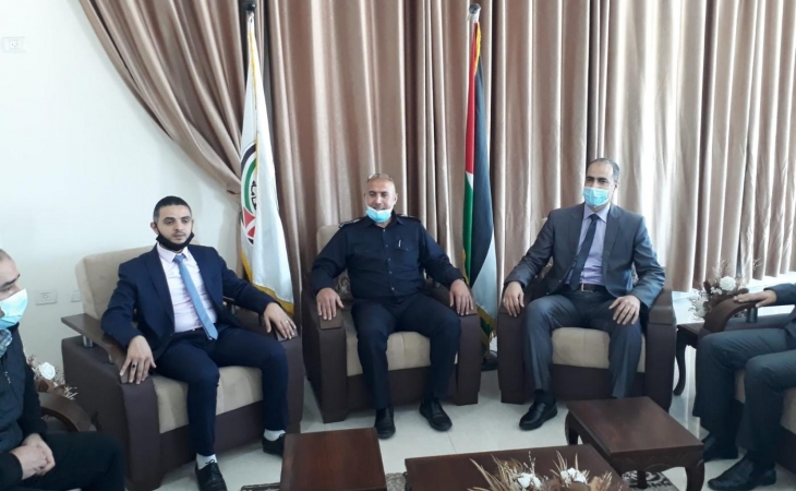 سرايا نيابة غزة تستقبل مدير شرطة المحافظة و مجلس قيادة الشرطة