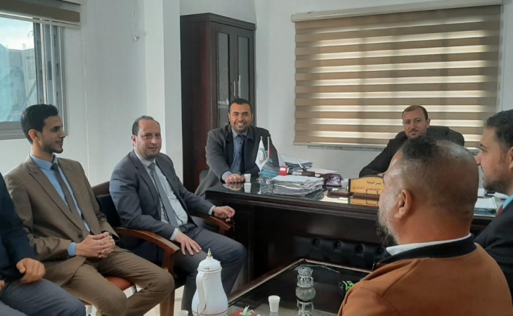نيابة الوسطى الجزئية تزور نيابة الوسطى الكلية لتجويد سير العمل