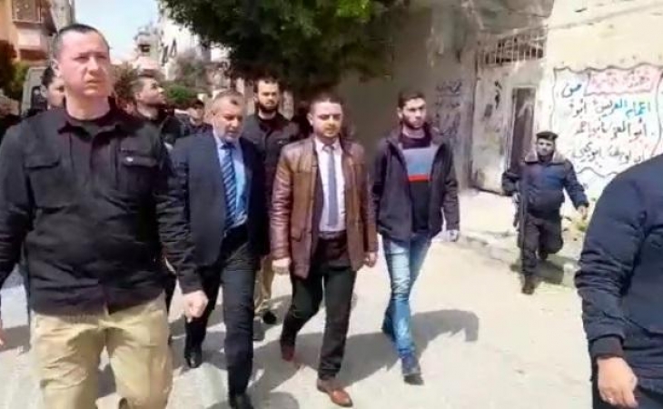 النائب العام يُشرِف على إعادة تمثيل مسرح جريمة مقتل المواطن (محمد جهاد وادي)