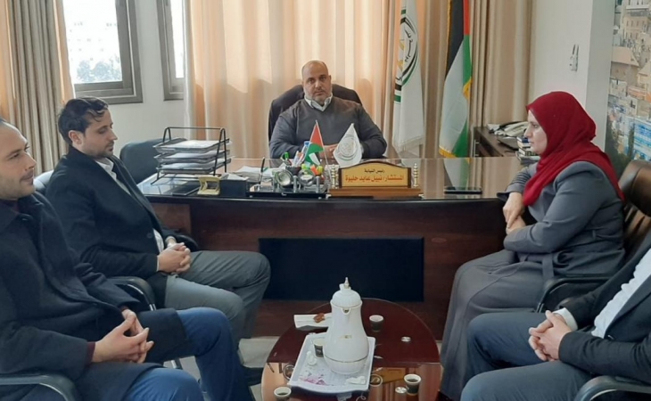 رئيس نيابة غزة الكلية يجتمع بوكلاء النيابة المدققين ورئيس قلم النيابة