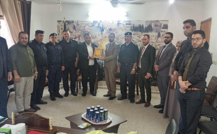 مدير نيابة شمال غزة   يستقبل مدير شرطة المحافظة و مجلس قيادة الشرطة