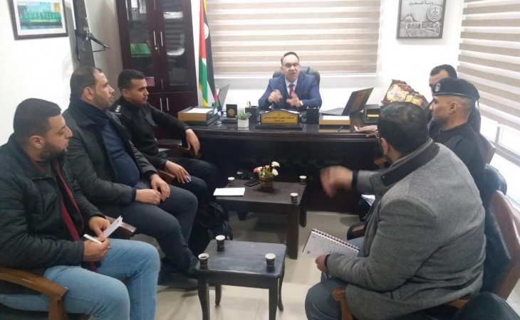 نيابة غزة الجزئية الثالثة تجتمع مع الدفاع المدني ومباحث المحروقات والإدارة العامة للبترول