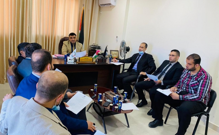 مدير  نيابة غزة الجزئية الثانية  ورئيس غزة الكلية يؤكدان علي الارتقاء بجودة الخدمات القضائية وتيسير إجراءات المواطنين