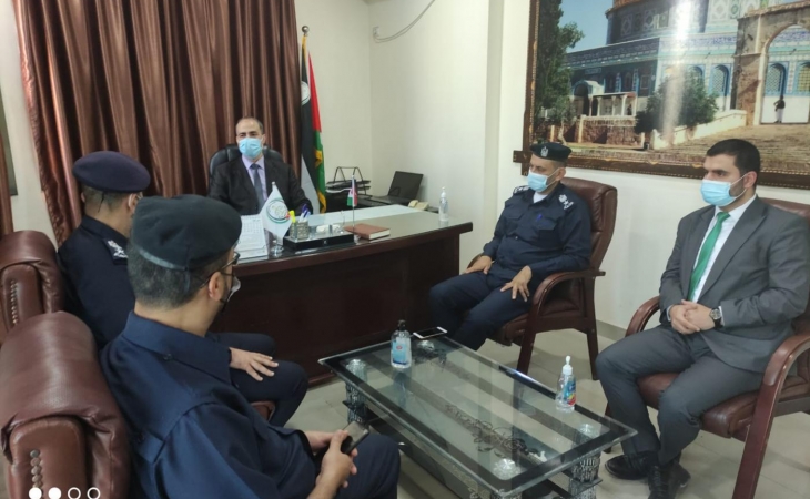 مدير نيابة غزة الدائرة الثانية يستقبل مدير شرطة الشاطئ  ويؤكدان على تعزيز التعاون الاجرائي وتجويد الخدمات العدلية