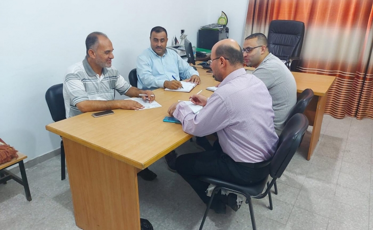 نيابة تنفيذ الأحكام الجزائية تعقد اجتماعاً مع محكمة صلح شمال غزة
