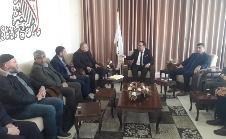 نيابة غزة الجزئية الثالثة تستقبل وفداً من بلدية غزة