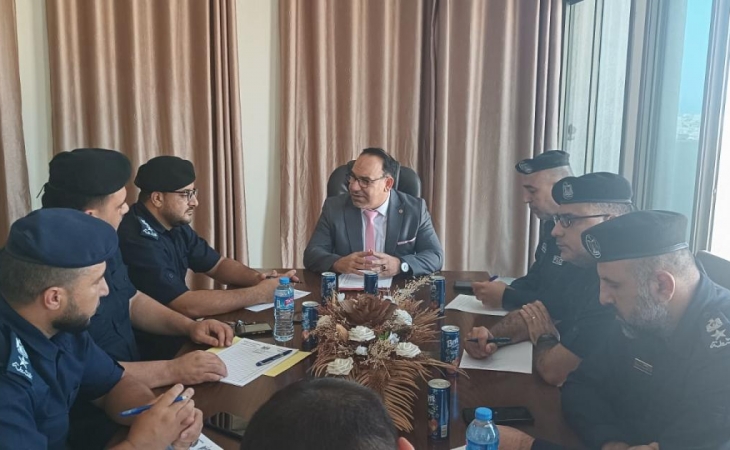 نيابة غزة الجزئية الثالثة تجتمع مع مدراء مراكز الشرطة