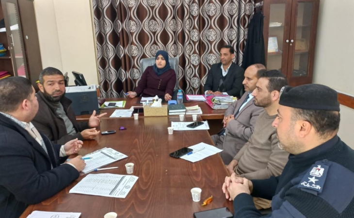 نيابة رفح الكلية تعقد لقاءً مشتركاً مع محكمة بداية رفح ودائرة الشرطة القضائية في محافظة رفح