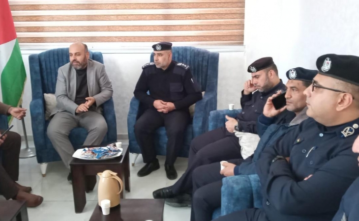 نيابة جرائم الأموال تجتمع بمدير شرطة محافظة غزة والوفد المرافق له