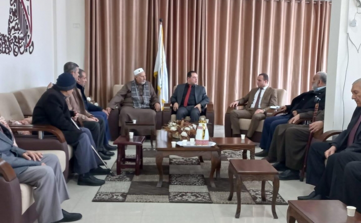 نيابة غزة الجزئية الثانية تستقبل وفد من لجان الإصلاح