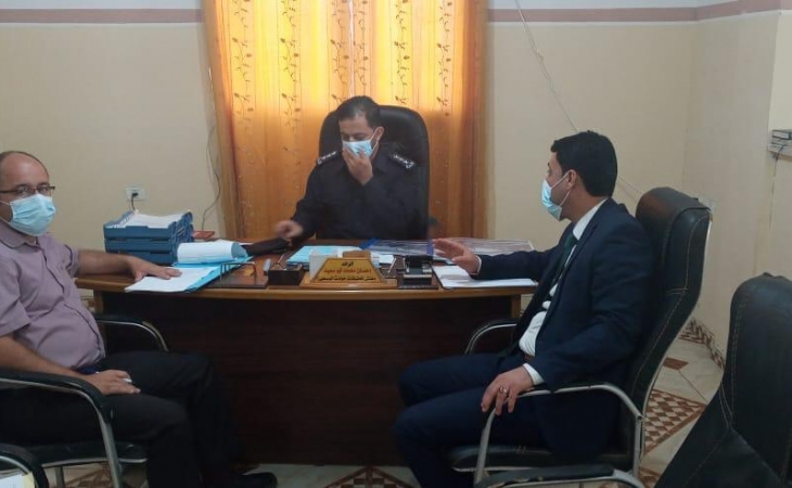 في اطار المتابعة الدورية والمستمرة..التفتيش القضائي يواصل زياراته  لمكاتب  تحقيق حوادث المرور
