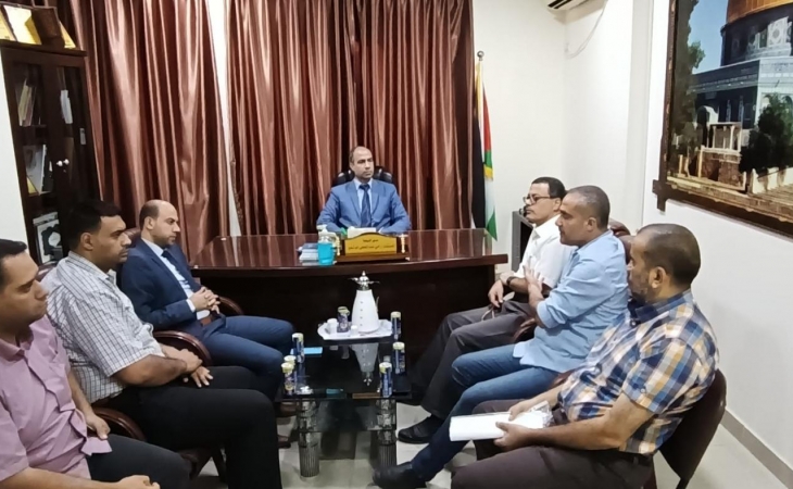 نيابة غزة الجزئية الثانية تعقد لقاءً مشتركاً مع مباحث التموين والمعادن الثمينة