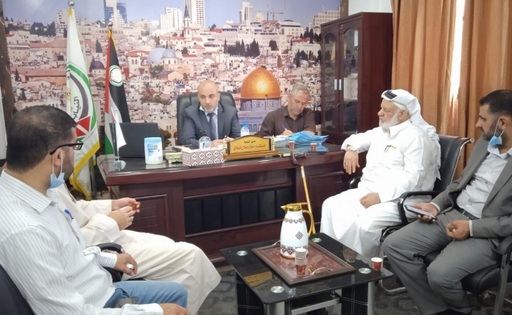 مدير نيابة الوسطي  يستقبل وفدا من المجلس التشريعي الفلسطيني