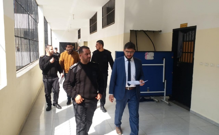  نيابة المؤسسات تُجري جولة تفقدية على مركز إصلاح وتأهيل طيبة المركزي بمحافظة غزة