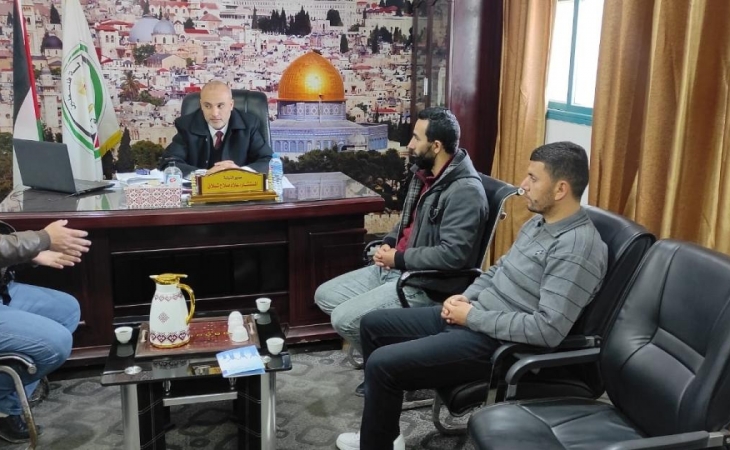نيابة الوسطى الجزئية تستقبل وفد الإدارة العامة للأدلة الجنائية بالمحافظة الوسطى