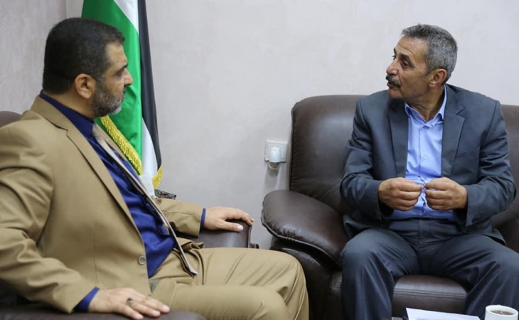 النائب العام يناقش مع رئيس اتحاد المقاولين الفلسطينيين دعم وإسناد الاقتصاد الوطني