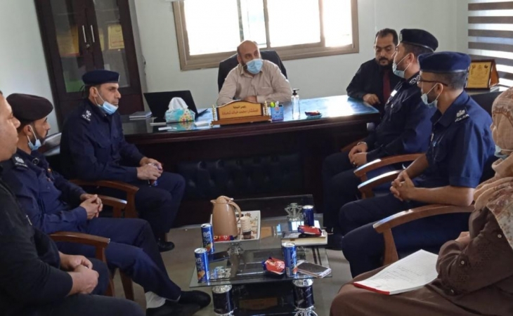 ️نيابة غزة الدائرة الثالثة تعقد اجتماعاً مع شرطة البلدية في المحافظة