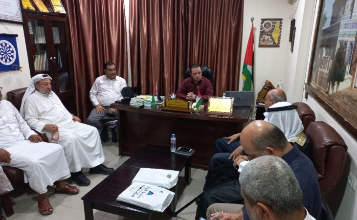 نيابة غزة الجزئية الثانية تعقد لقاءً مع هيئة مخاتير ولجان إصلاح حي الصبرة