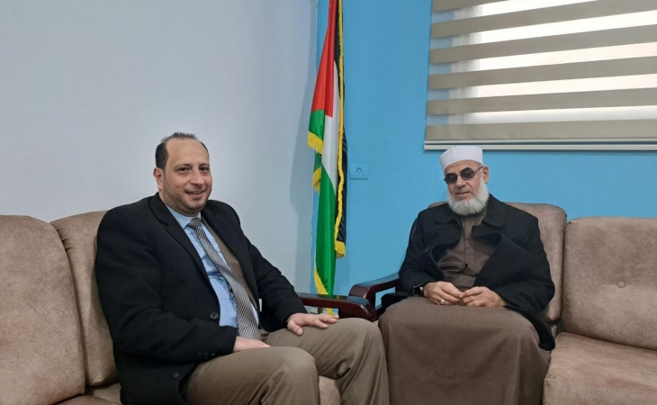 نيابة الوسطى الجزئية تستقبل نائباً من المجلس التشريعي الفلسطيني