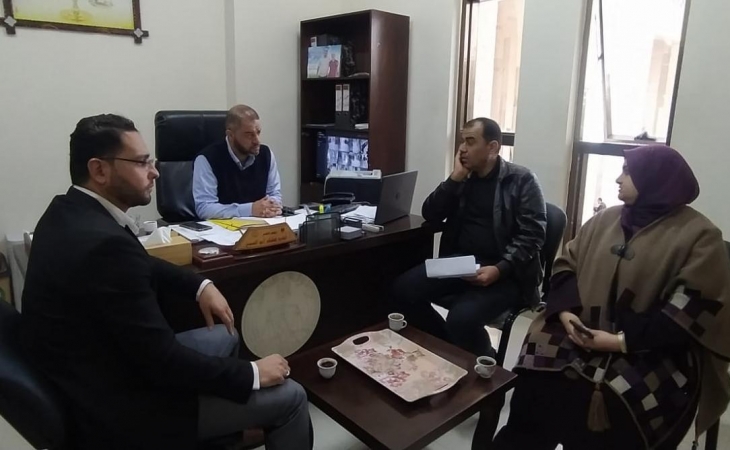 رئيسا قلم نيابة غزة الكلية ومحكمة صلح غزة يجتمعان للتوافق على توطيد العلاقة التشاركية