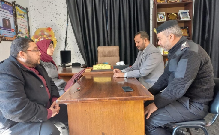 نيابة رفح الجزئية تعقد زيارة تعاونية لإدارة الشرطة البحرية