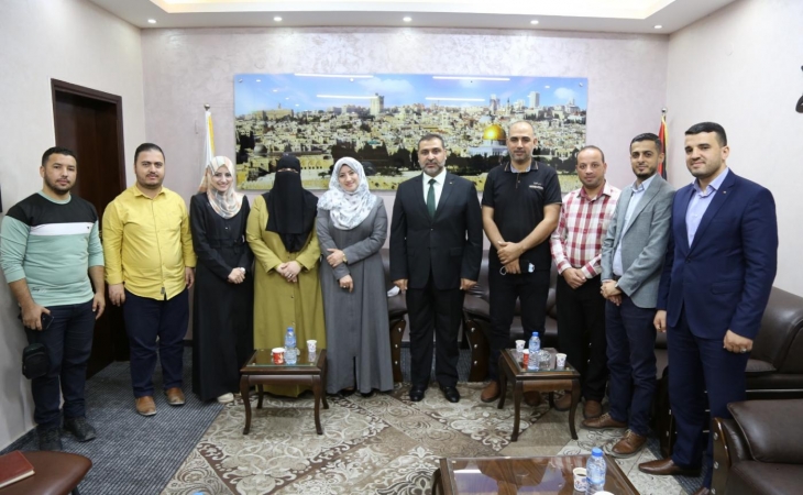 النائب العام يستقبل وفداً من كتلة الصحفي الفلسطيني، ويؤكد على أهمية الإعلام، ودوره الوطني في تأسيس مجتمع متماسك