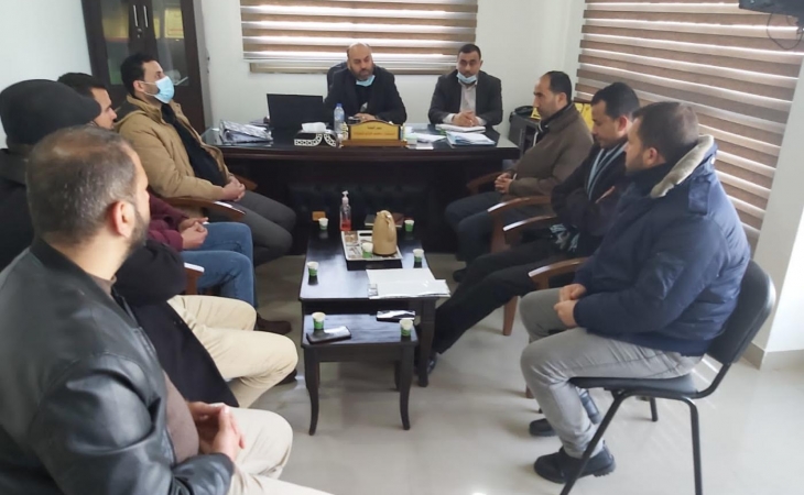  نيابة غزة الجزئية الثالثة تجتمع مع اللجنة المشكلة من الأمانة العامة لمكافحة ظاهرة نقاط الغاز العشوائية