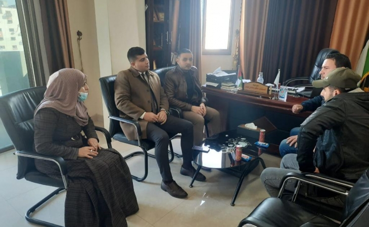نيابة غزة الجزئية الأولى تعقد اجتماعاً مع دائرة الجرائم الإلكترونية بمحافظة غزة