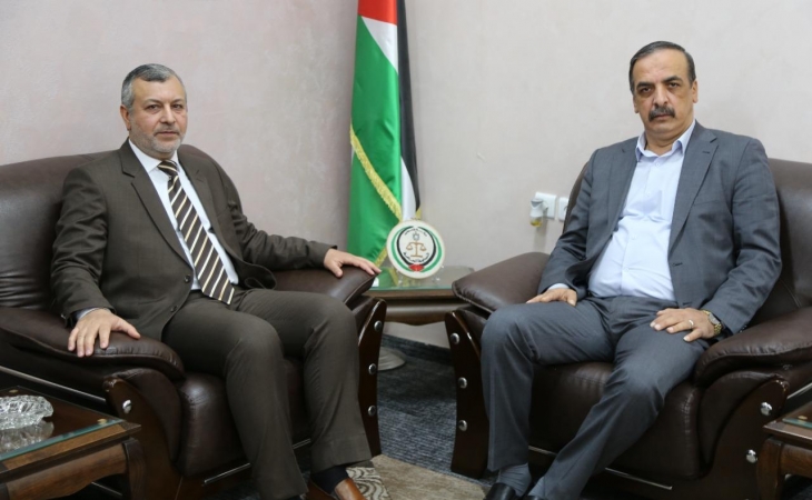النائب العام يستقبل وفد جمعية رجال الأعمال الفلسطينيين ويؤكد بأن النيابة ماضية في دعمها واسنادها للاقتصاد الوطني