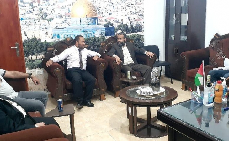 مدير نيابة رفح  يستقبل رئيس بلدية  الشوكة  ويؤكد على التعاون لتحقيق المصلحة العامة وخدمة الجمهور